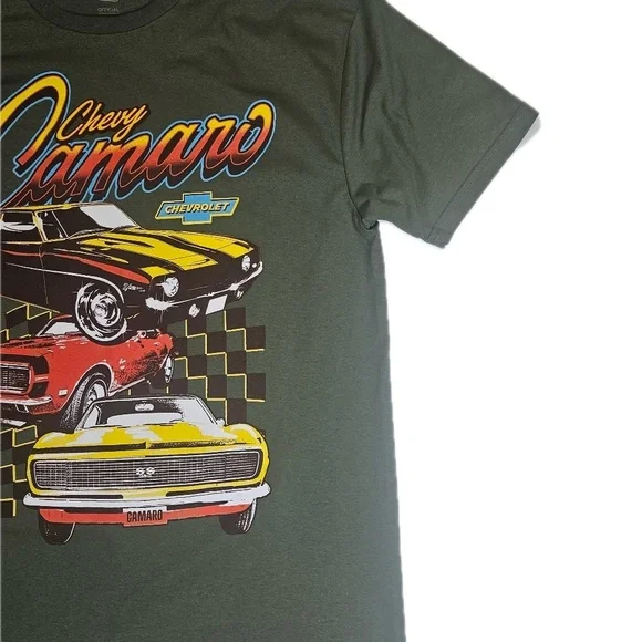 !! OUT OF STOCK! DO NOT PURCHASE!! GM Chevy Camaro T-Shirt‎ Mens Large Green Tee - Picture 4 of 5